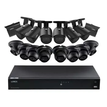 Lorex Classic Fusion 4K 16-Channel 4TB NVR with 8 4K Wired IP Bullet Cameras and 8 4K Wired IP Turret Cameras