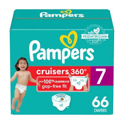 Diapers - Cruisers 360° - Size 7, 66 Count