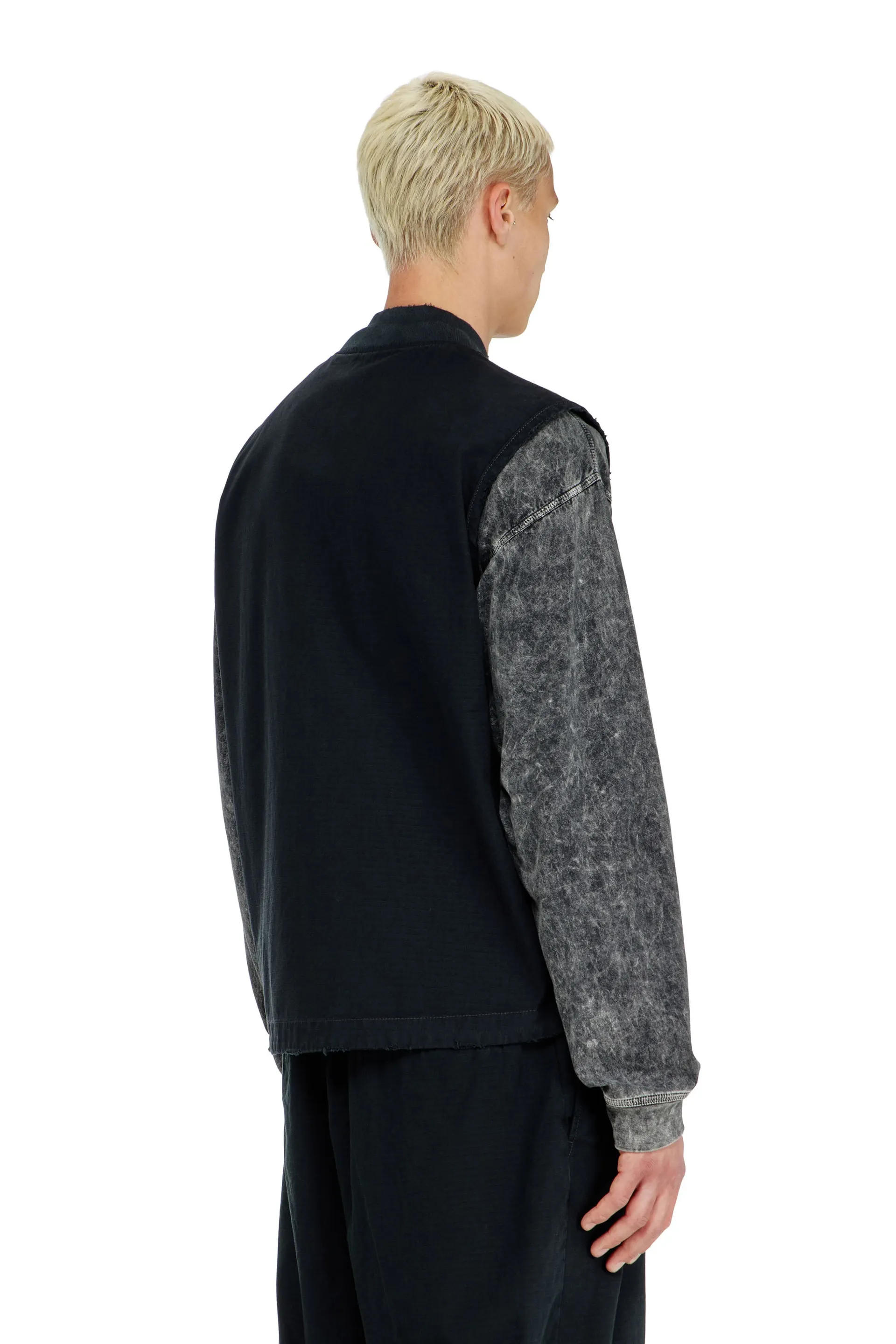 Cotton ripstop vest with Oval D patch