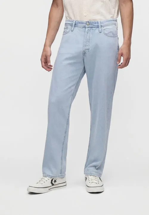 Loose fit JJIEDDIE JJBASIC SQ 738 NOOS - Løst sittende jeans - blue denim
