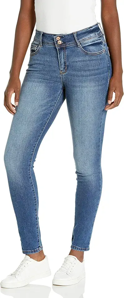 Women's Flirty Curvy Skinny High Rise Insta Stretch Juniors Jeans (Standard and Plus)