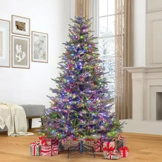 7.5' Pre-Lit European Micro LED with Twinkle Artificial Christmas Tree