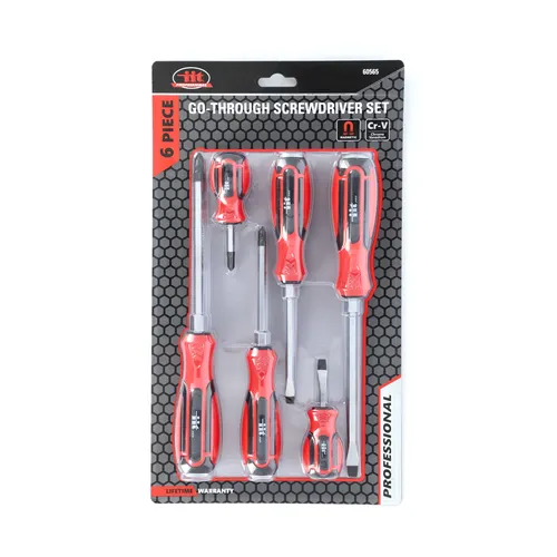 6-Piece Go-Through Screwdriver Set
