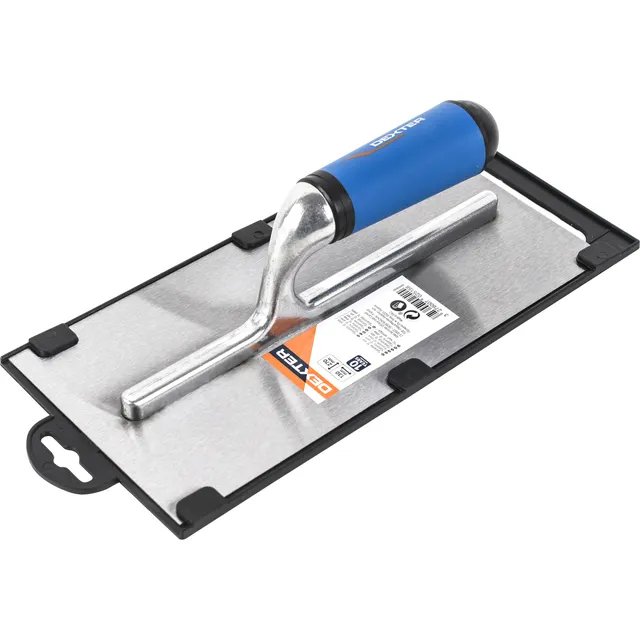 Frattone per intonaco DEXTER lama rettangolare in acciaio inox 13x27 cm
