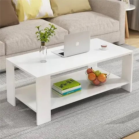 Mesa de centro blanco 100×48×42cm