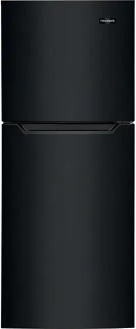 Frigidaire 11.6 Cu. Ft. Compact ADA Top Freezer Refrigerator in Black with Electronic Control Panel, Reversible Door Swing, ENERGY STAR