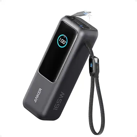 Anker Laptop Power Bank, 25,000mAh Travel Essential with 165W Total Output