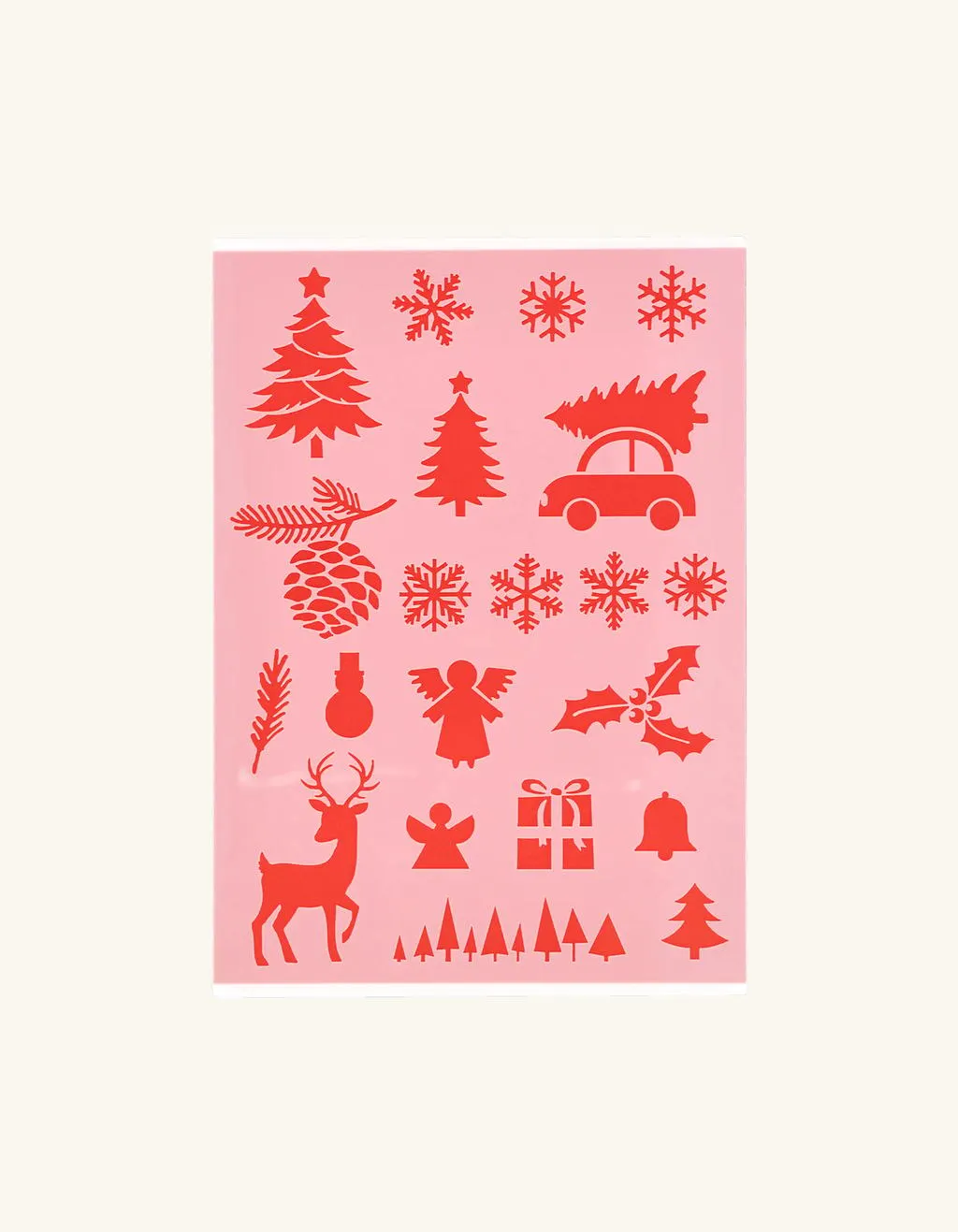 Weihnachtsschablone
