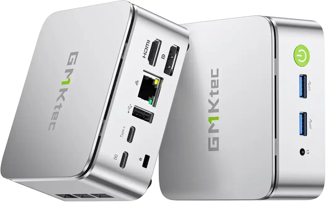 GMKtec Mini PC Ryzen 5 3500U 1TB NVMe SSD 16GB DDR4 2.5GbE NIC LAN Office Home Desktop Computers, HTPC Proxmox, HDMI 2.1, USB-C, DP Triple 4K Display Nucbox G10