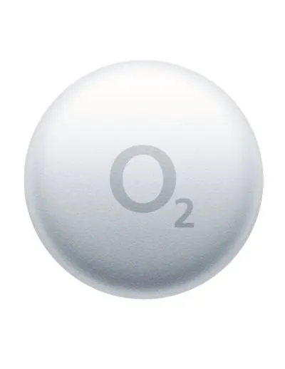 Lokalizační čip O2 tag 2v1 pro Apple i Android 1ks, bílá