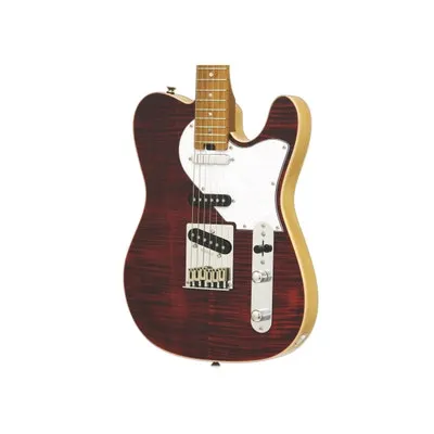ARIA 615 MK2 - TE-STYLE ELEC GUITAR - RUBY RED - ROASTED MAPLE NECK