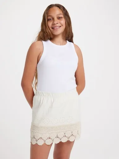Just Jeans Girls Emma Woven Mix Skirt