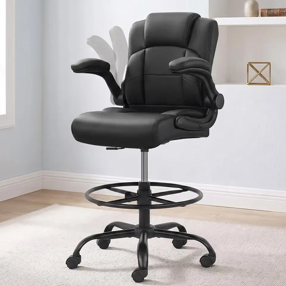 Drafting Chair, Tall Office Chair for Standing Desk, 500 lbs Capacity