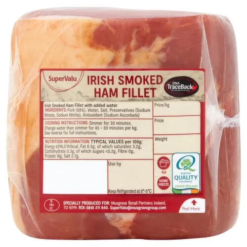 SuperValu Fresh Irish Ham Fillet Smoked (1.2 kg) Open Product Description