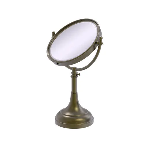 Allied Brass 8" Adjustable Freestanding Magnifying Makeup Mirror