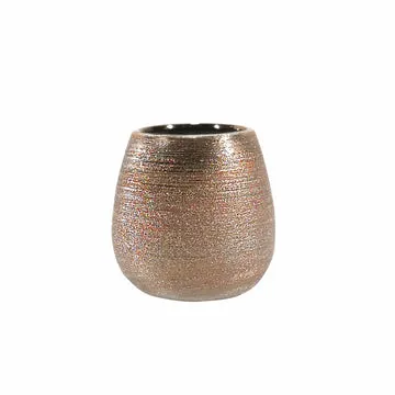 Bicchiere Porta Spazzolini in Stoneware Champagne