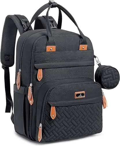BabbleRoo Diaper Bag Backpack - Baby Essentials Tr…