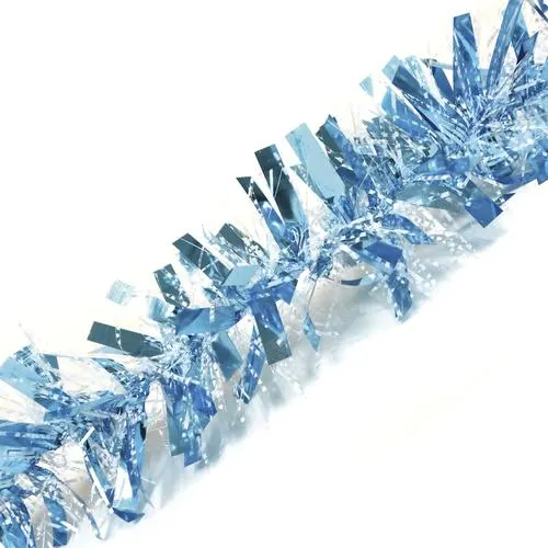 Enchanted Forest® 12' Icy Blue Tinsel Christmas Garland