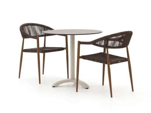 Manifesto Belpasso/Lisio ø80cm dining tuinset 3-delig stapelbaar