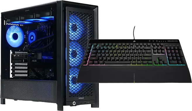 PC GAMER KRAKEN + CLAVIER CORSAIR K55 RGB PRO OFFERT