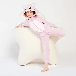 Surpyjama Angel Disney à capuche ludique et doublure sherpa fille