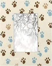 OSAM SPACE Brown Blue Dog Paw 4x6 Inch Picture Frames Decorative Photo Frame for Wall Hanging or Tabletop Display Acrylic Digital Picture Frame for Home Office Hotel