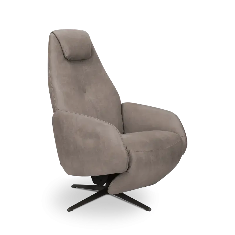 Relaxfauteuil Davoli - handmatig - microleder Oxx Clay - OP=OP