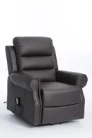 Elektrisch verstellbarer Relaxsessel, ca. 89 cm x 88 cm x 103,5 cm - Dunkelbraun in Lederoptik
