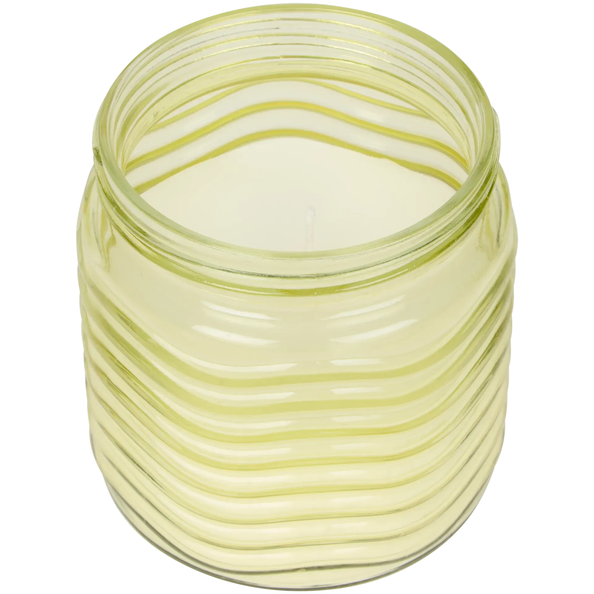 Candela citronella in vaso di vetro