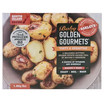 Oakley's Golden Gourmets Potatoes 1.5kg Prepack