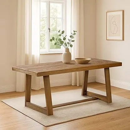 Plank+Beam Classic 72 Inch Dining Table, Rectangular, Pe…