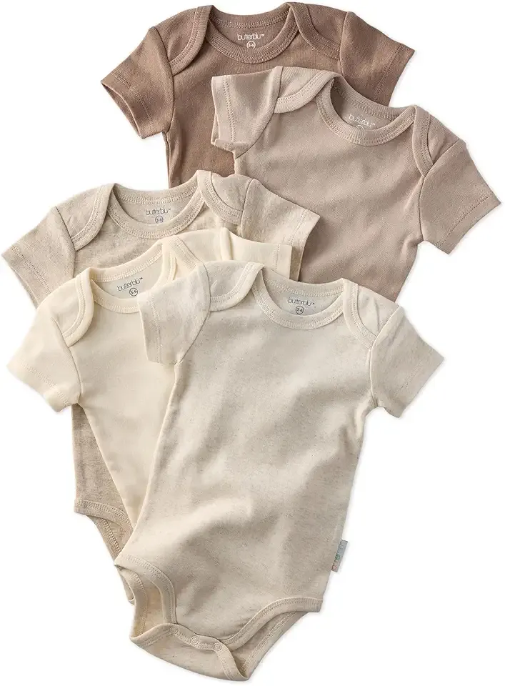Avery Multipack Short Sleeve Bodysuits 100% Organic Cotton
