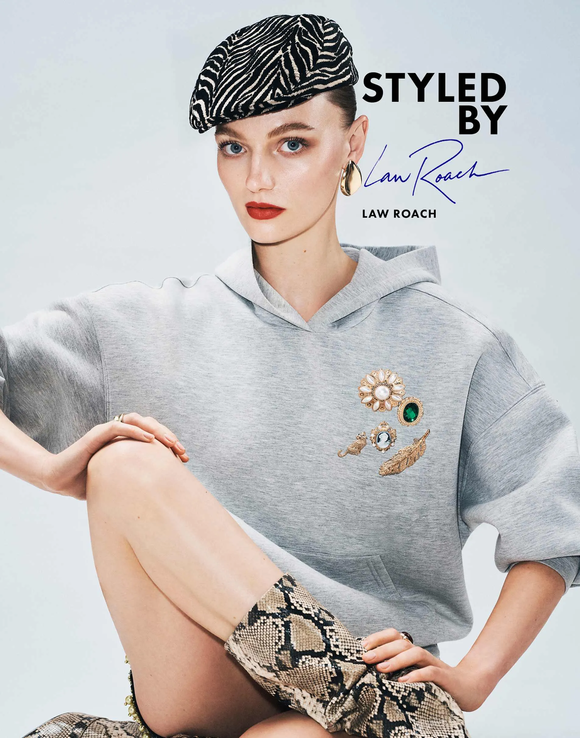 ASOS DESIGN boxy hoodie in grey marl scuba-style fabric