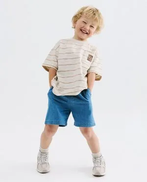 Blauwe jeansshort