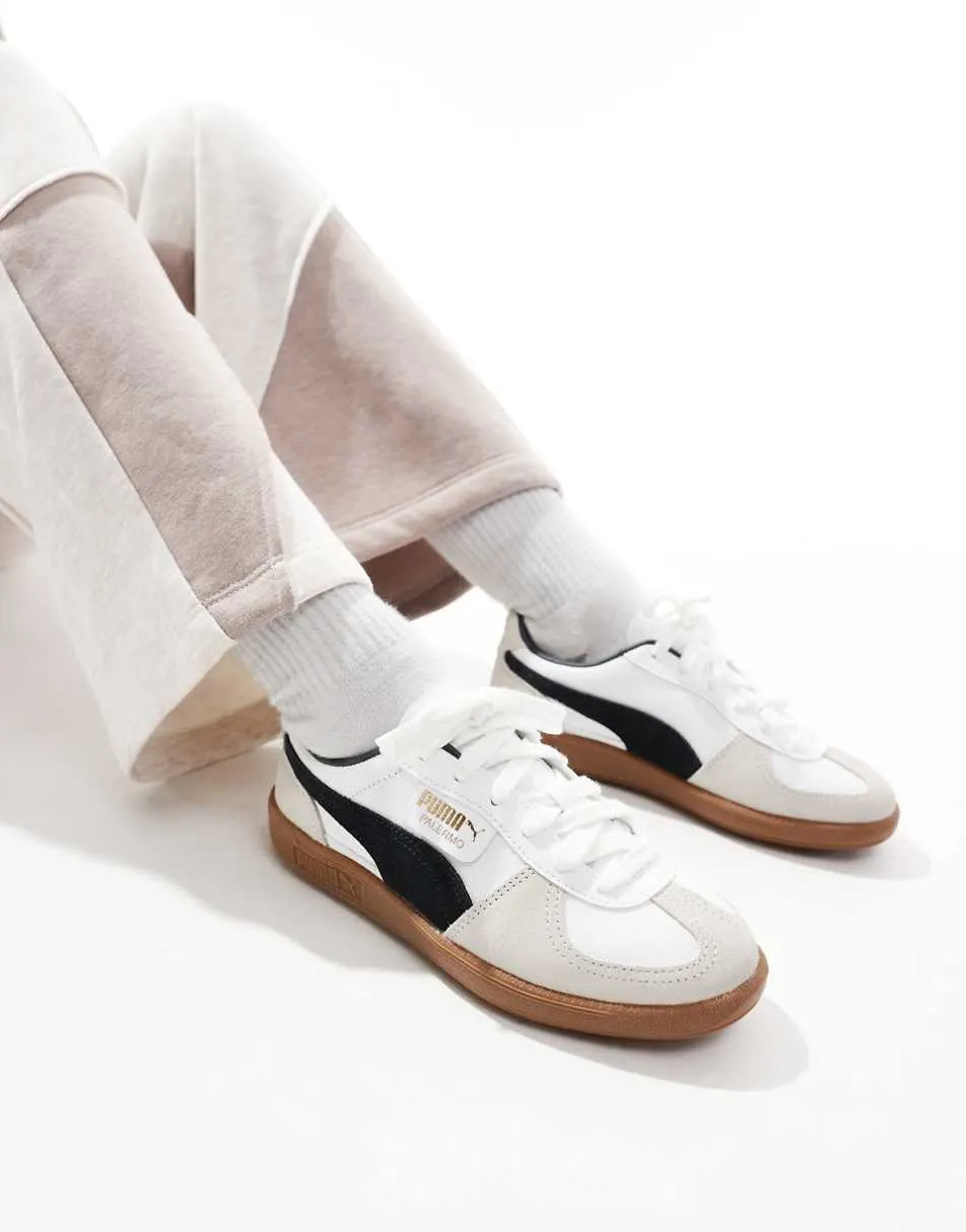 Puma Palermo leather trainers in white