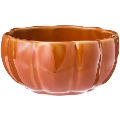 Pumpkin Cereal Bowl - Orange