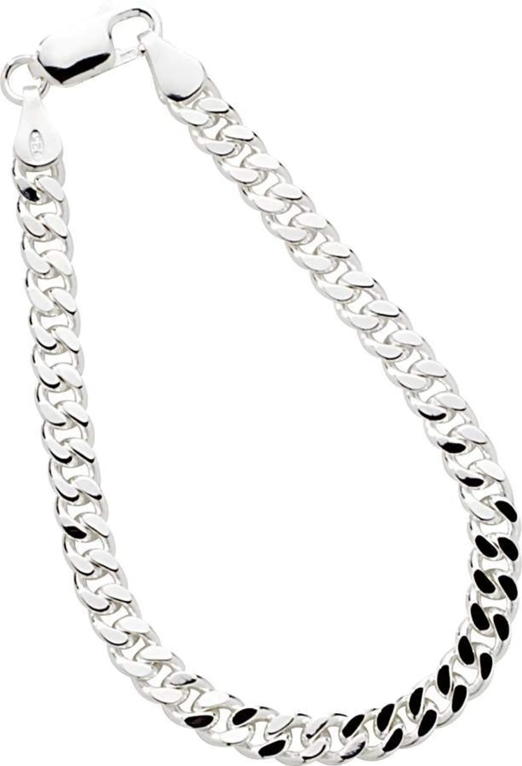 Armbånd panser i 925 sølv 5,2mm 18cm