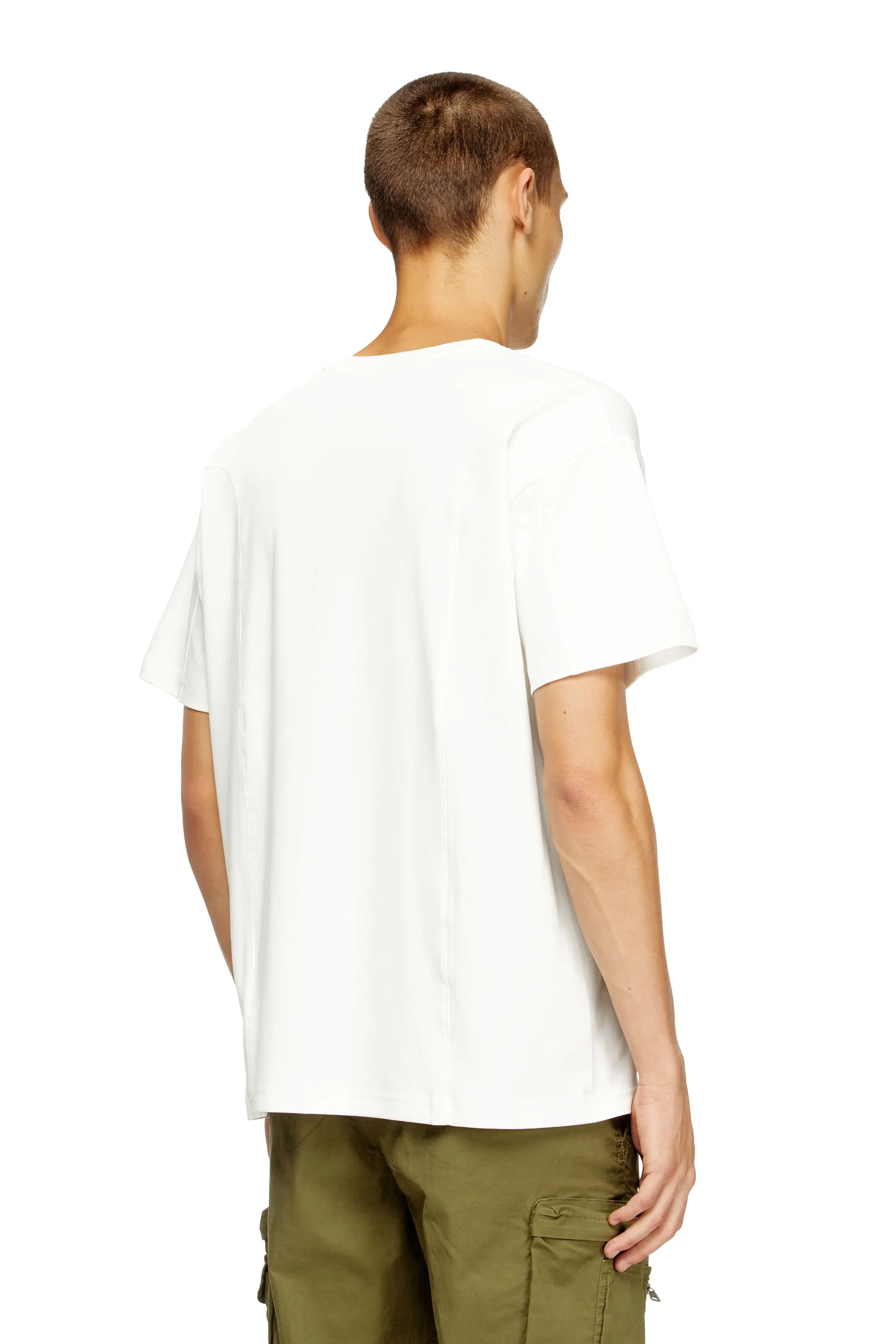Short-sleeve T-shirt with panels