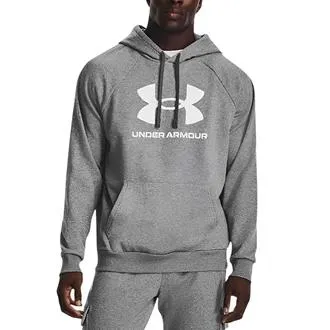 Chandail à capuchon en molleton avec logo UA Rival pour homme