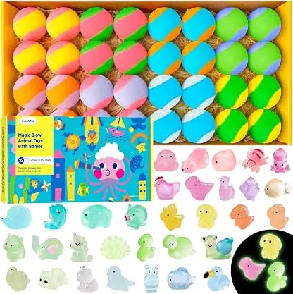Bath Bombs for Kids with Surprise Glow-in-The-Dark A…