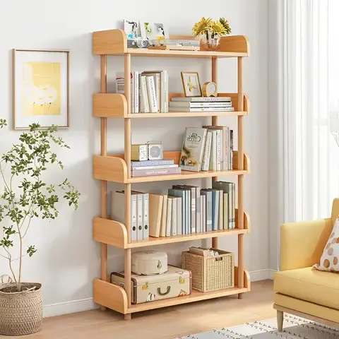 Estanteria Librero Madera Rústica 5 Niveles 150*80*24cm
