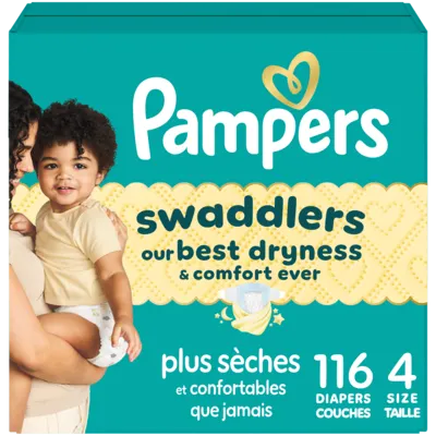 Swaddlers Diapers, Size S4, 116 Count