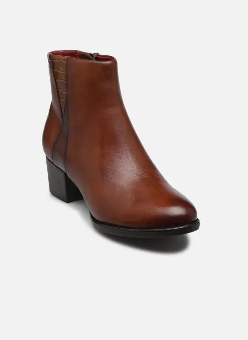 Enkellaarzen en boots 25366-45 dames bruin