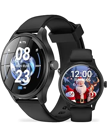DIVElink Smart Watch, HD Smartwatch for Men Women (Answer/Make Calls), Fitness Watch with 100+ Sport Modes, IP68 Waterproof/Heart Rate/Sleep Monitor, Activity Trackers for iOS/Android