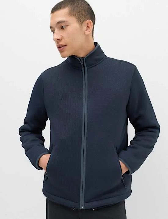 Gestrickte Fleece-Jacke