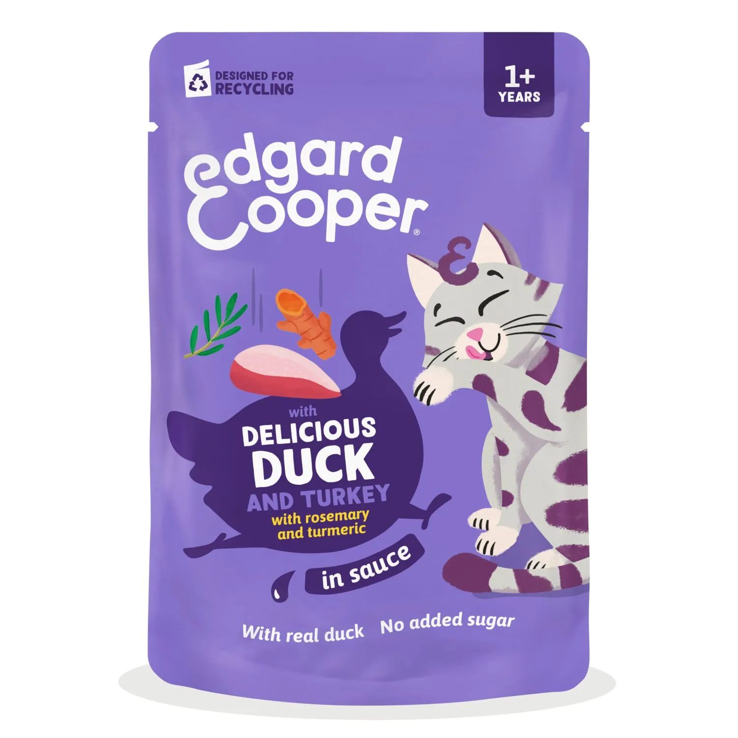 Edgard&Cooper Sauce pouche adult - Natvoer - Eend&Kalkoen 85 g