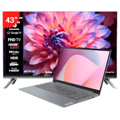 COMBO RIVIERA 43" FHD (RIVTELFHDRLED-GLT43TPXM) + LENOVO R3 8GB (512GB)