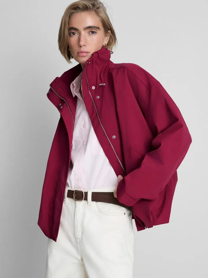 Veste légère à col cheminée