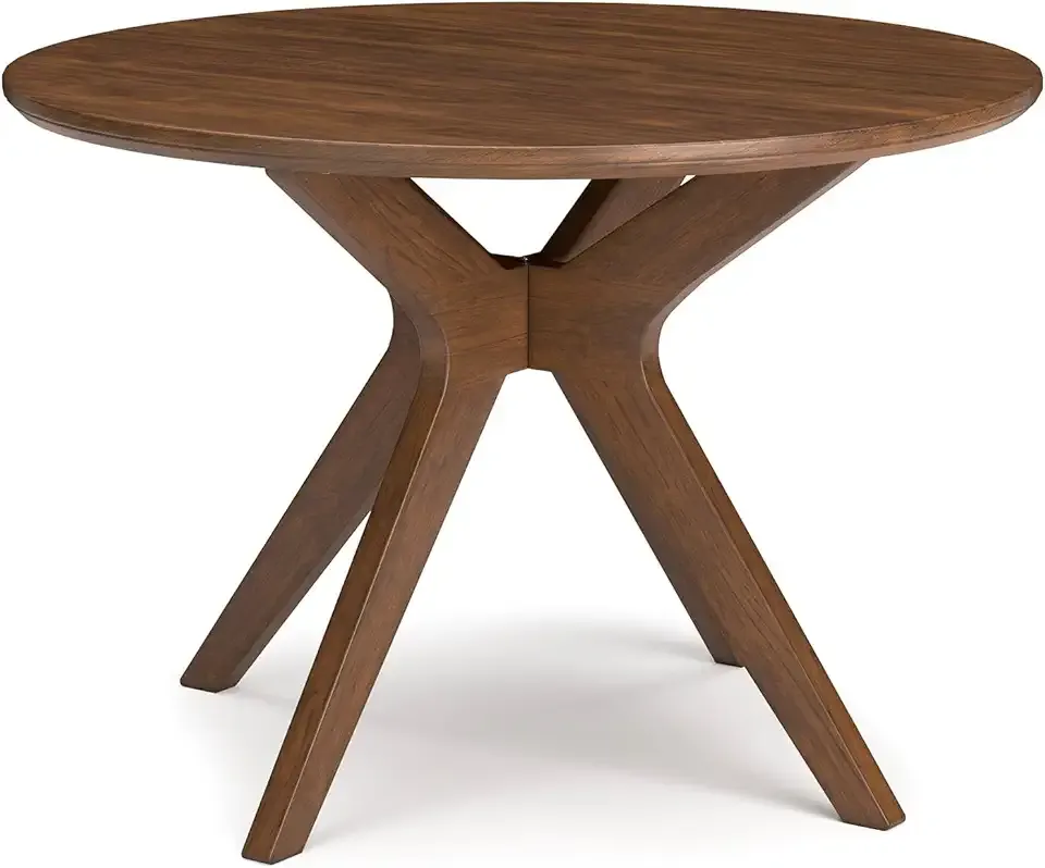 Signature Design by Ashley Lyncott Traditional Round Dining Room Table, Seats up to 4, Brown, 45" W x 29.75" H