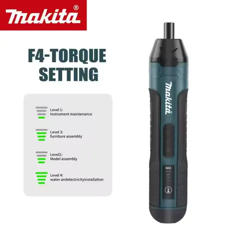 Makita Cordless Electric Screwdriver 1300mah Rechargeable Adjustment Power Drill Multi-function Disassembly Torque Repair Tools